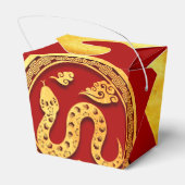 Ballotins Red Gold Chinese Snake coupé en papier 2025 TOFB (Arrière)