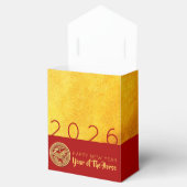 Ballotins Red Gold Horse découpe papier 2026 PFBT (Ouvert)