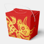 Ballotins Red Golden Ox Papercut Chinese New Year 2021 TOFB (Arrière)