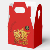 Ballotins Red Golden Ox Papercut Chinois Nouvel An 2021 GFB (Ouvert)
