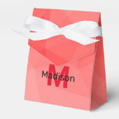 Ballotins Red gradient geometric mesh pattern Monogram (Verso)