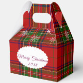 Ballotins Red & Green Christmas Plaid Lace Snowflakes (Recto)