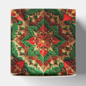 Ballotins Red Green Decorative Holiday Favor Box (Haut)