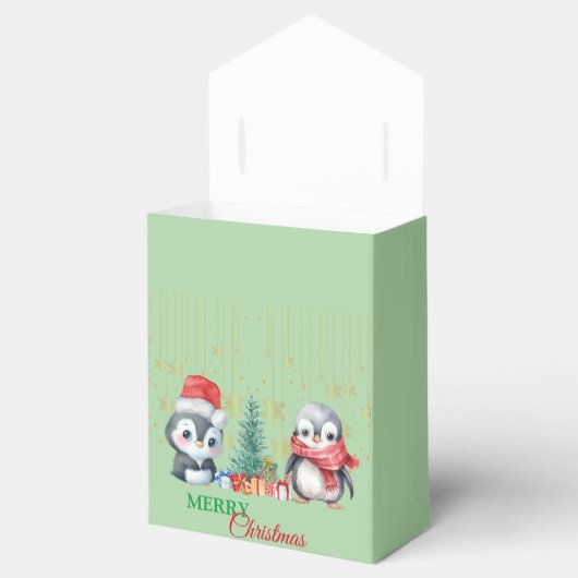 Ballotins Red Green Penguin Père Noël Joyeux Noël Party (Ouvert)