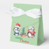 Ballotins Red Green Penguin Père Noël Joyeux Noël Party (Verso)