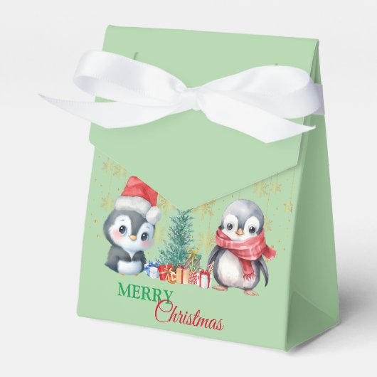 Ballotins Red Green Penguin Père Noël Joyeux Noël Party (Verso)