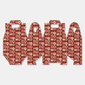 Ballotins Red Ho Ho Ho Gingerbread Cookie Christmas (Déplié)