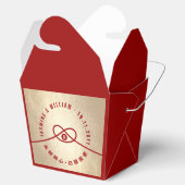 Ballotins Red Knot Union Double Bonheur Mariage chinois (Ouvert)