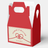 Ballotins Red Knot Union Double Bonheur Mariage chinois (Ouvert)