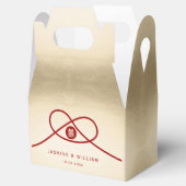 Ballotins Red Knot Union Double Bonheur Mariage chinois (Ouvert)