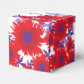 Ballotins Red poppies graphisme art merci boîte cadeau (Arrière)