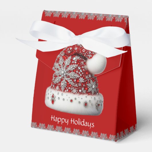 Ballotins Red Santa Hat Christmas Holiday Box (Verso)