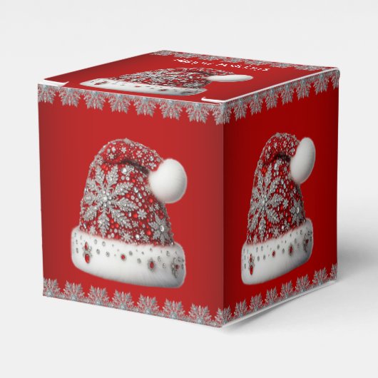 Ballotins Red Santa Hat Christmas Holiday Box (Verso)