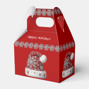 Ballotins Red Santa Hat Christmas Holiday Box