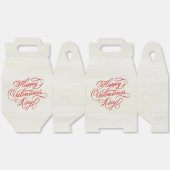 Ballotins Red Valentines Day Calligraphy (Déplié)