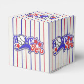Ballotins Red White & Blue Home Run Baseball Cube Ballotin (Arrière)