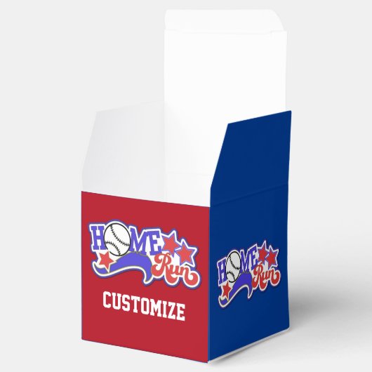 Ballotins Red White & Blue Home Run Baseball Cube Ballotin2 (Ouvert)