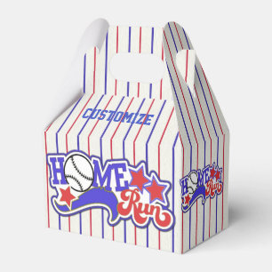 Ballotins Red White & Blue Home Run Baseball Gable Ballotin