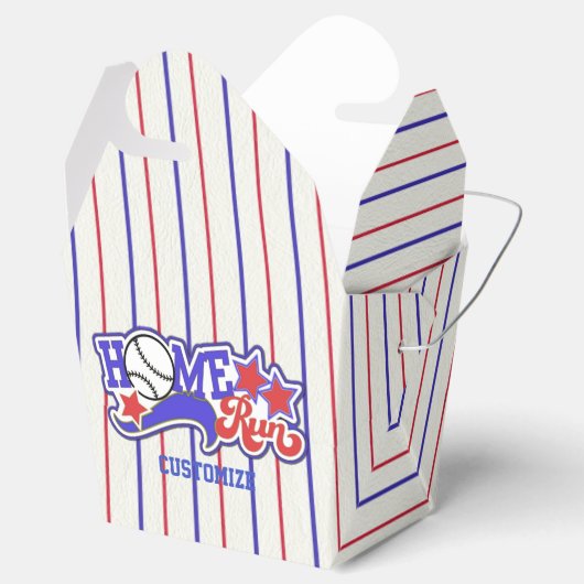 Ballotins Red White & Blue Home Run Baseball Striball Box (Ouvert)