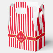 Ballotins Red & White Stripes w. Merci d'or (Ouvert)