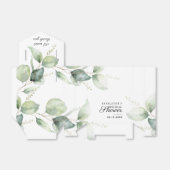 Ballotins Remerciement Botanique de Mariage avec Eucalyptus  (Déplié)