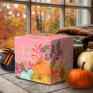 Ballotins Remerciement de famille d'automne rose