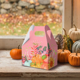 Ballotins Remerciement de famille d'automne rose