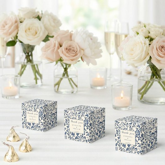 Ballotins Remerciement de mariage à motif floral de style ch