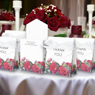 Ballotins Remerciement de mariage Rose Rouge