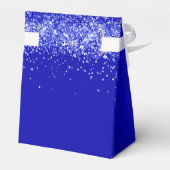 Ballotins Remerciement de nom de bleu royal de douche de mar (Arrière)