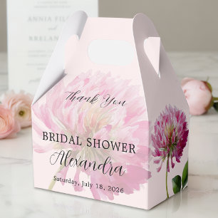 Ballotins Remerciement Élégant pour une Baby Shower Rose Fle