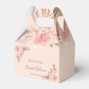 Ballotins Remerciement floral d'herbe de pampa rose pour une