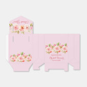 Ballotins Remerciement floral rose pour enterrement de vie d (Déplié)