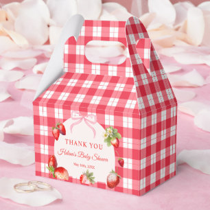 Ballotins Remerciement pour Baby Shower aux Fraises à Carrea
