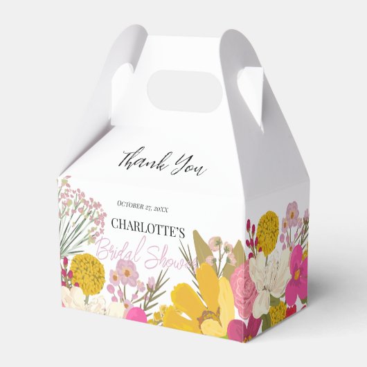 Ballotins Remerciement pour Baby Shower d'Été dans un Jardin (Verso)
