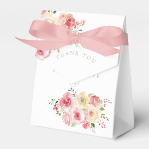 Ballotins Remerciement pour Baby Shower Floral Blush et Sage