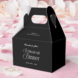 Ballotins Remerciement pour un dîner de répétition chic mode