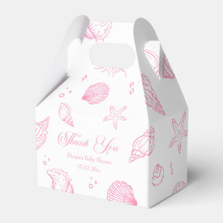 Ballotins Remerciements de Baby Shower Rose sur le Littoral