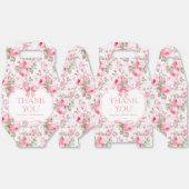 Ballotins Remerciements de Fête de Mariage Rose Rose Ruban R (Déplié)