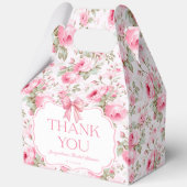 Ballotins Remerciements de Fête de Mariage Ruban Rose Foncé (Verso)