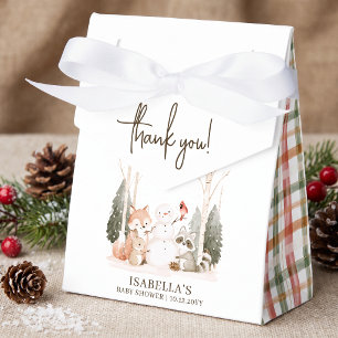 Ballotins Remerciements pour Baby Shower Bois Hivernal