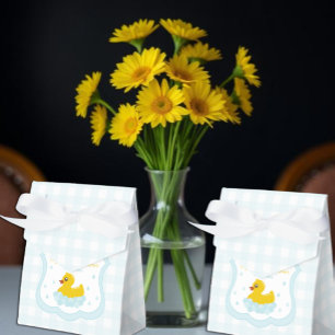 Ballotins Remerciements pour Baby Shower Gingham Garçon Bébé