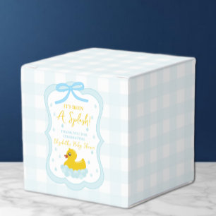 Ballotins Remerciements pour Baby Shower Gingham Garçon Bébé