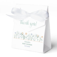 Remerciements pour Baby Shower Papillon Fleur Sauv