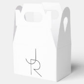 Ballotins Remplacement des initiales | Noir en blanc (Ouvert)