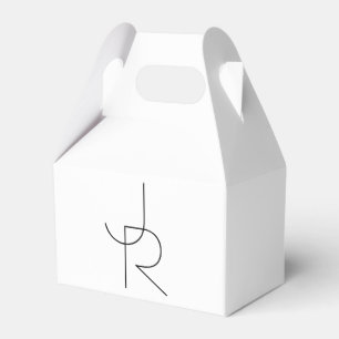 Ballotins Remplacement des initiales   Noir en blanc