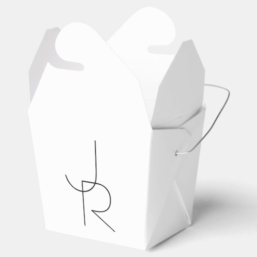 Ballotins Remplacement des initiales | Noir en blanc (Ouvert)