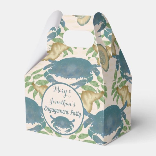 Ballotins Repas de crabe - Crabes bleus à l'aquarelle, Fianç (Verso)