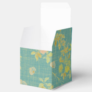 Ballotins Ressort vintage désisté Turquoise motif floral