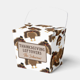 Ballotins Restes de dinde de Thanksgiving motif marron blanc